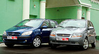 - Chevrolet Aveo, Hyundai Getz ( ,  ).      