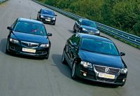 - Ford Mondeo, Opel Vectra, Mazda 6, Volkswagen Passat ( ,  ,  6,  ).  