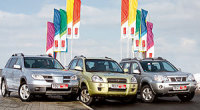 - Hyundai Tucson, Mitsubishi Outlander, Nissan X-Trail ( ,  ,  -).    