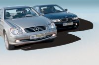 - Mercedes CLK-Class, BMW 3 Series ( CLK-,  3-).  