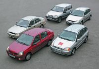 - Ford Focus, Kia Rio, Chevrolet Niva, Hyundai Accent, Renault Symbol ( ,  ,  ,  ,  ). 