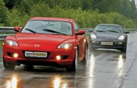 - Porsche Boxter, Mazda RX-8 ( ,  -8).    