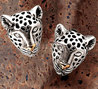 Dian Malouf, Leopard Earrings