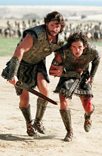 Eric Bana and Orlando Bloom in Warner Brothers\' Troy - 2004. 