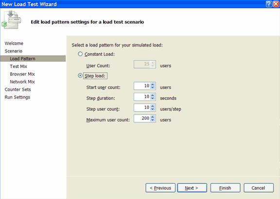 New Load Test Wizard