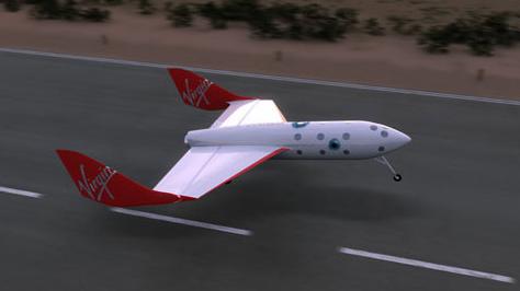    SpaceShipTwo    ( Virgin Galactic).