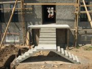 Монтаж бетонных лестниц